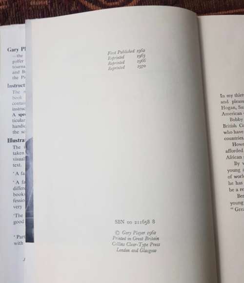 Play Golf with Player AND Golf Disaster, First Editions,set of two books