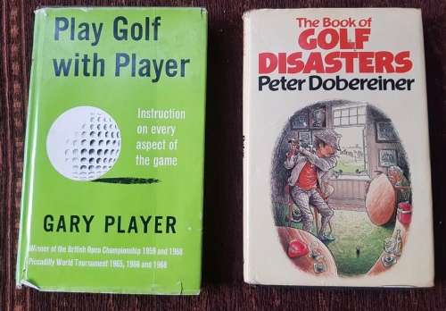 Play Golf with Player AND Golf Disaster, First Editions,set of two books