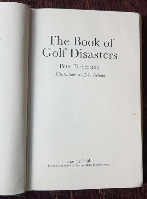 Play Golf with Player AND Golf Disaster, First Editions,set of two books