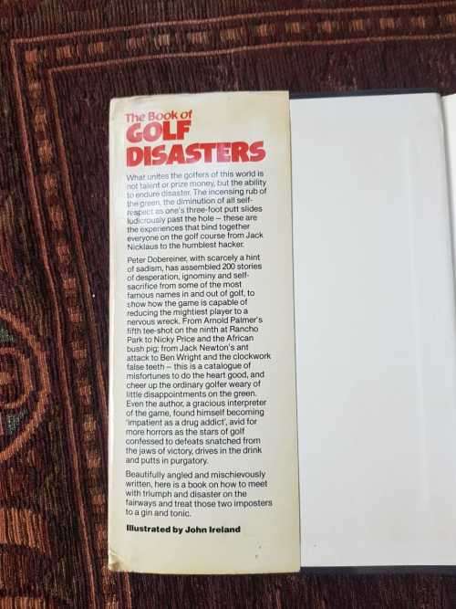 Play Golf with Player AND Golf Disaster, First Editions,set of two books