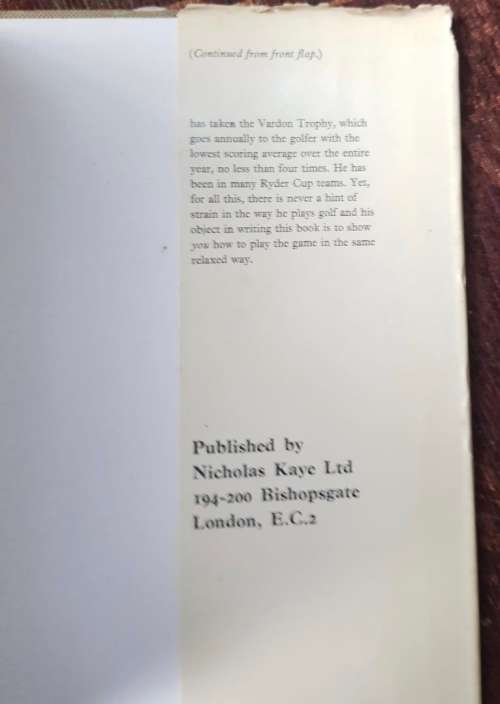 Sam Snead on Golf. First Edition, by Sam Snead