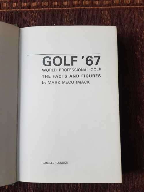 Mark McCormack, First Edition,  Golf 67, world professional golf, the facts and figures