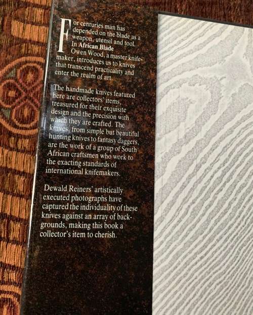 African Blade, Signed, First Edition by Owen Wood. Dewald Reiners