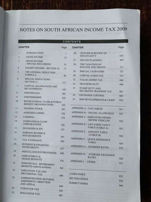 Notes on South African Income Tax, by Keith Huxham and Philip Haupt