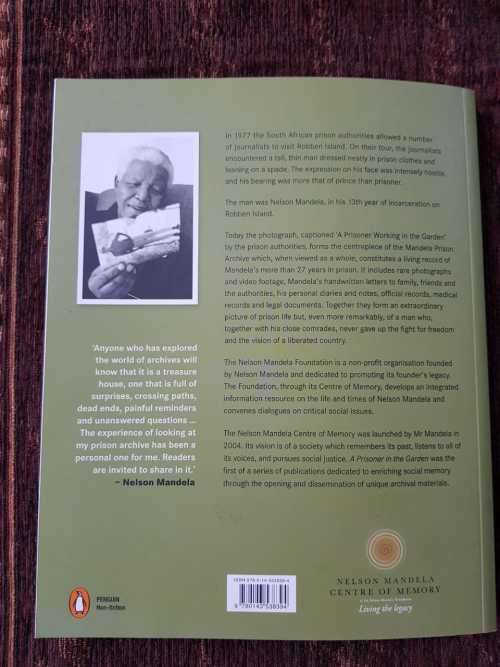 A Prisoner in the Garden, Nelson Mandela, First Edition