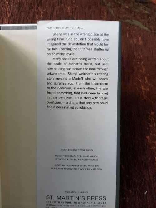 Madoffs Other Secret, First Edition by Sheryl Weinstein Love, Money, Bernie and Me