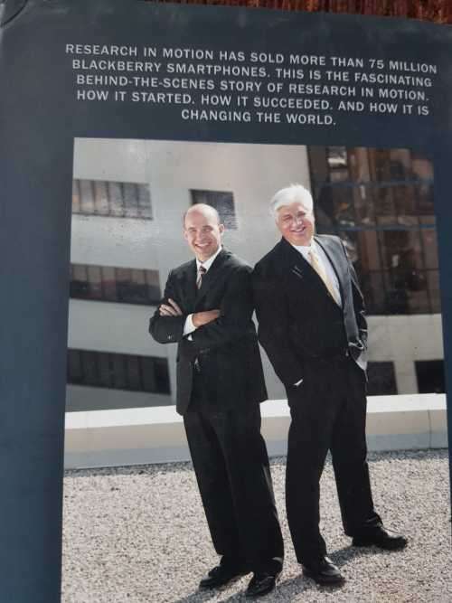 Blackberry, First Edition by Rod McQueen.  The inside story of research in motion.