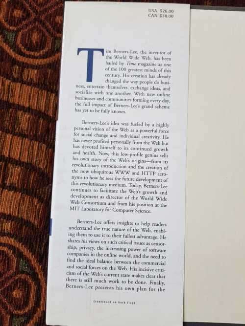 Weaving the Web, First Edition by Tim Berners-Lee