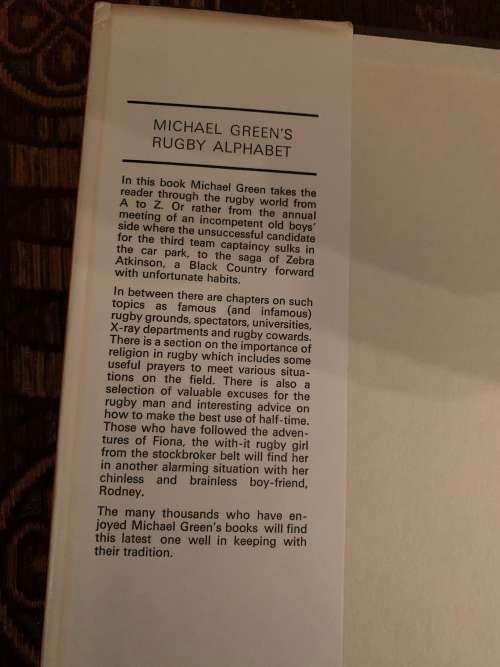 Joost, AND Michael Greens Rugby Alphabet,  First Editions