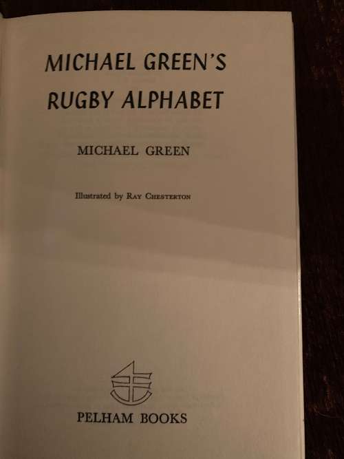 Joost, AND Michael Greens Rugby Alphabet,  First Editions