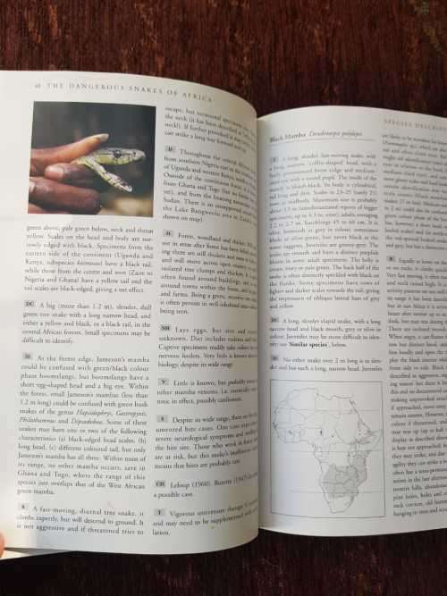 The Dangerous Snakes of Africa, First Edition by Stephen Spawls & Bill Branch