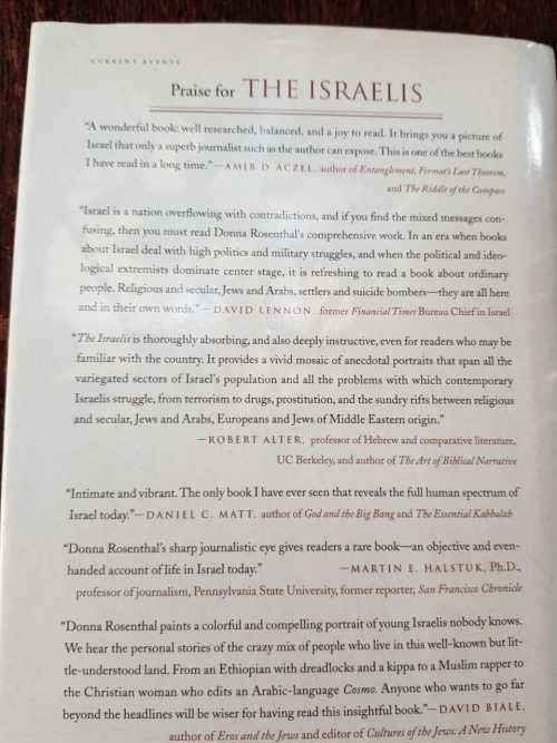 The Israelis, First Edition by Donna Rosenthal