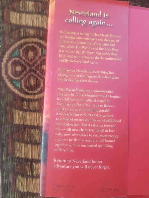 Peter Pan in Scarlet, First Edition by Geraldine McCaughrean