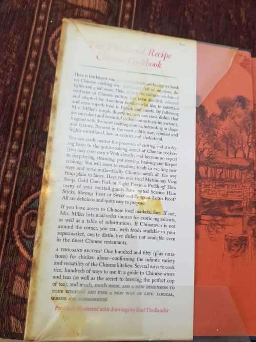 The Thousand  Recipe Chinese Cookbook, First Edition by Gloria Bley Miller