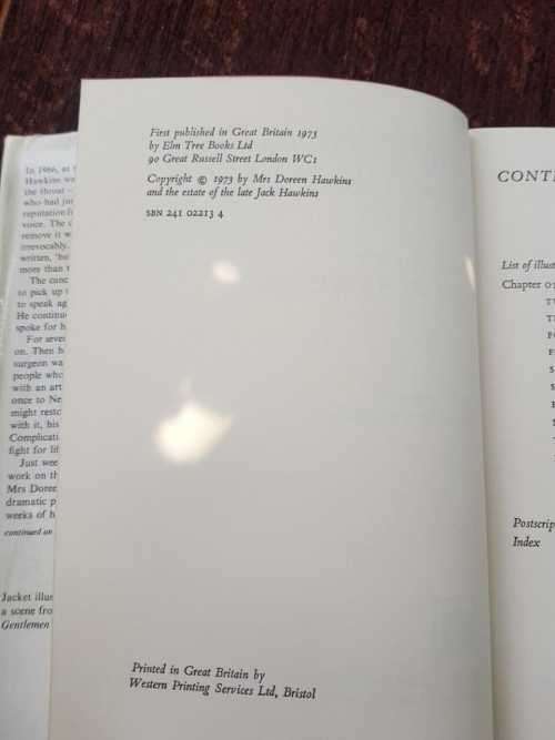 Anything for a Quiet Life, First Edition by Jack Hawkins