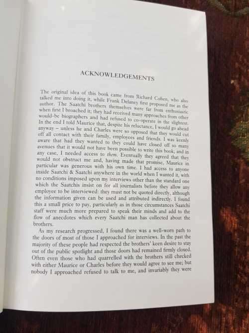 The Brothers, First Edition by Ivan Fallon, The Rise and Rise of   Saatchi & Saatchi