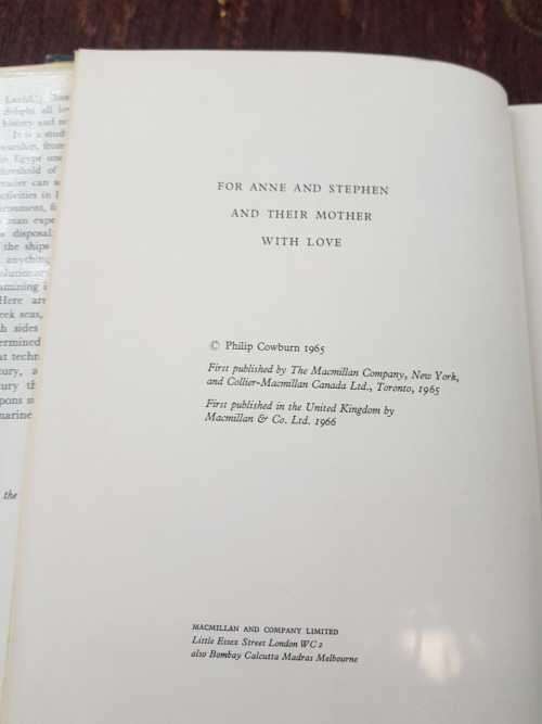 The Warship in History, First Edition by Philip Cowburn