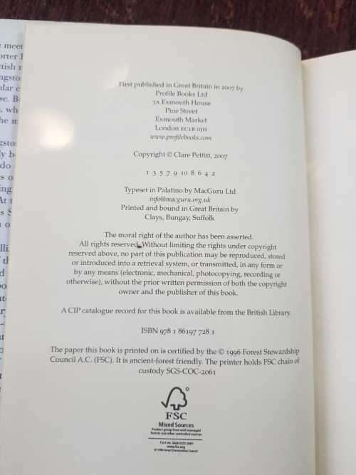 Mr Livingstone, I presume, First Edition by Clare Pettitt