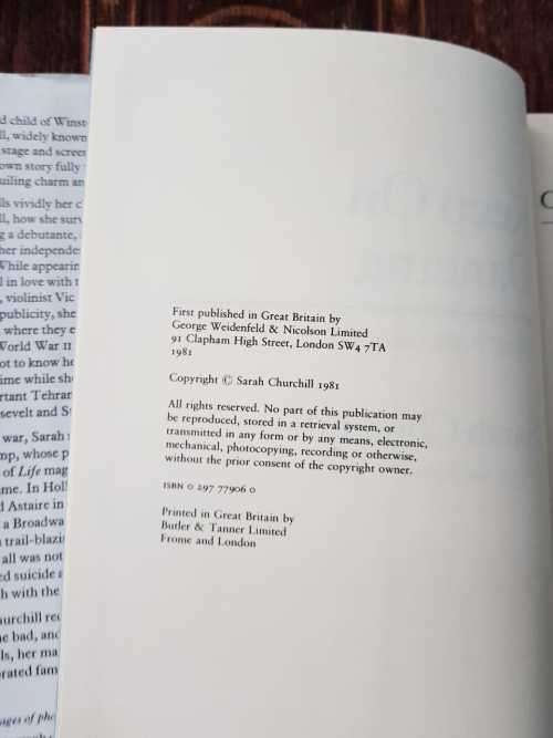 Keep on Dancing, First Edition    by Sarah Churchill