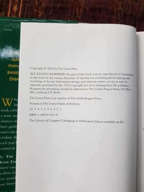 The Greatest Gambling Stories Ever Told, First Edition by Paul Lyons