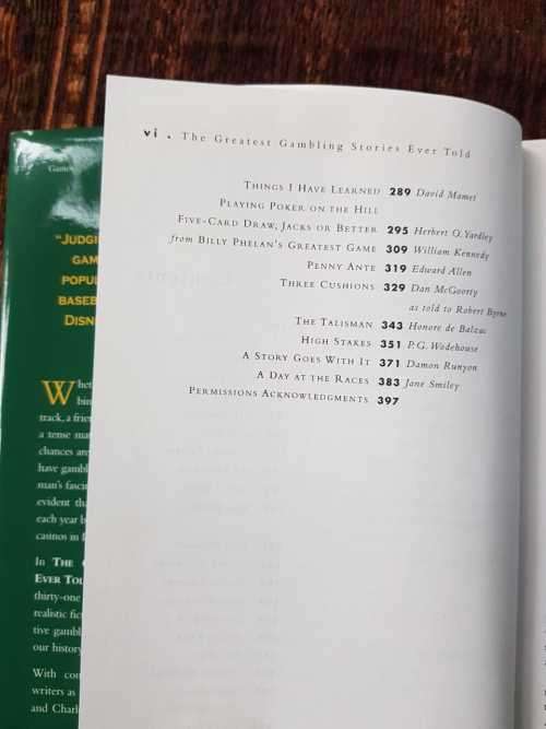 The Greatest Gambling Stories Ever Told, First Edition by Paul Lyons