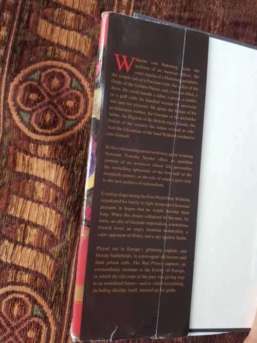 The Red Prince, First Edition by Timothy Snyder
