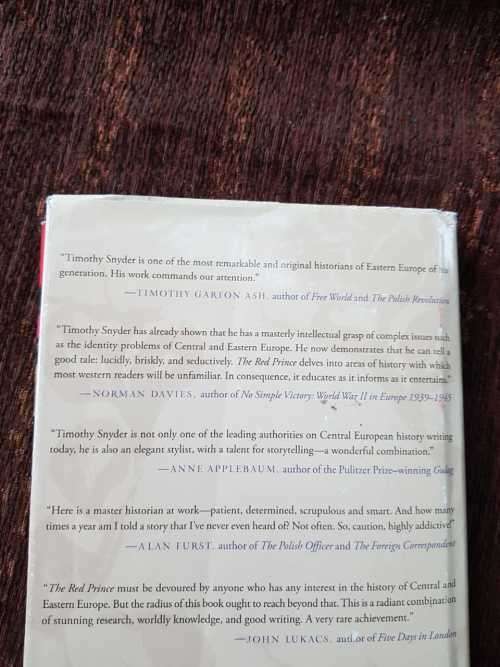 The Red Prince, First Edition by Timothy Snyder