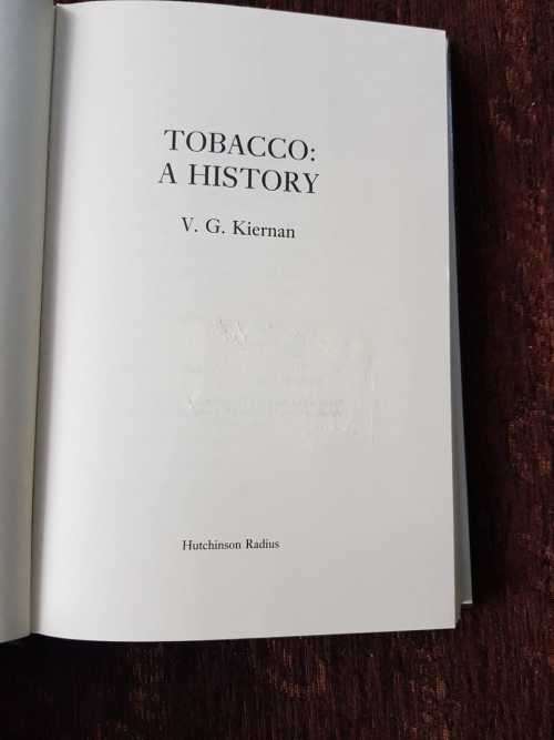 Tobacco, First Edition by   V. G. Kierman