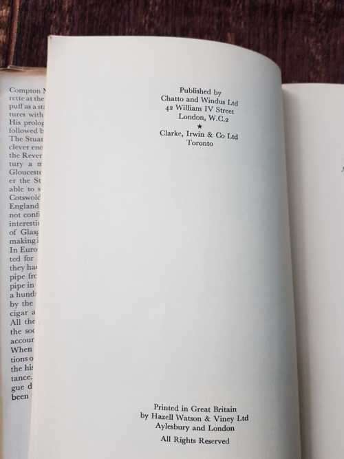 Tobacco, Sublime Tobacco, First Edition by Compton Mackenzie