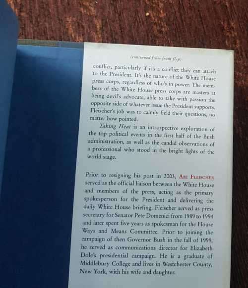Taking Heat, First Edition by Ari Fleischer