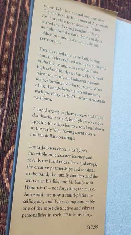 Steven Tyler, First Edition by Lauren Jackson.  The biography