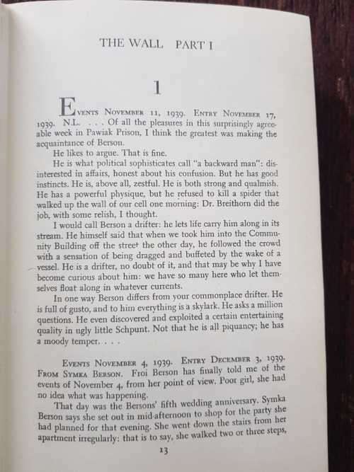 The Wall, First Edition by John Hersey Author of A Bell for Adano