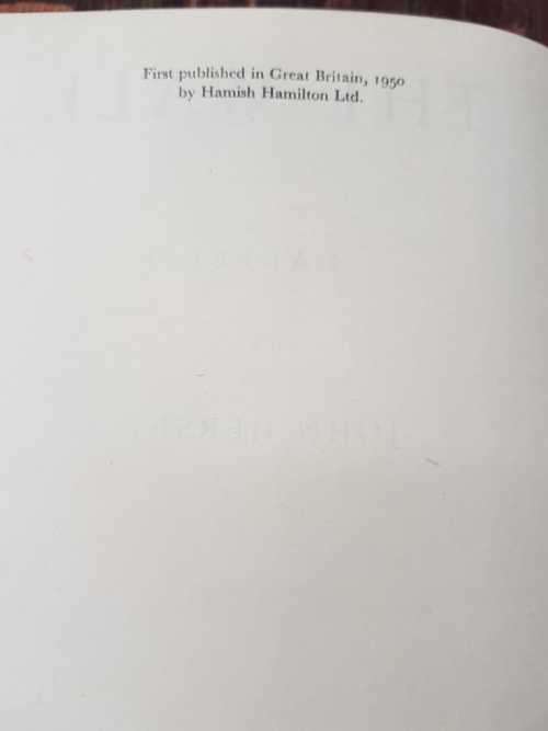 The Wall, First Edition by John Hersey Author of A Bell for Adano