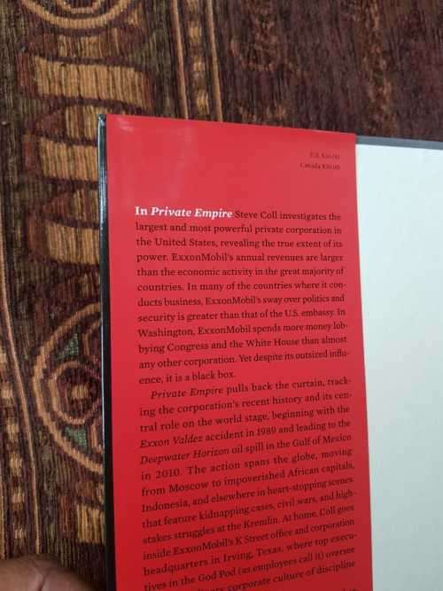Private Empire, First Edition by Steve Coll