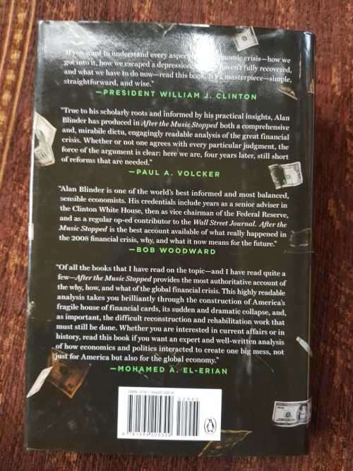 After the Music Stopped, First Edition by Alan S. Blinder