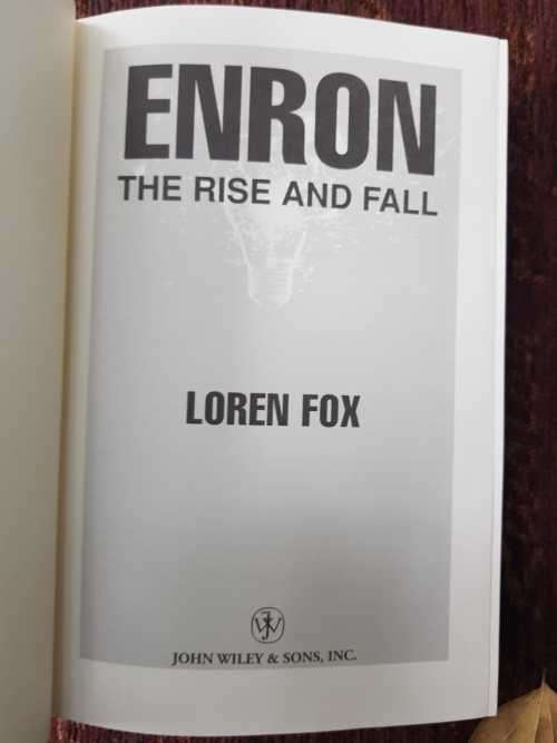 Enron, First Edition by Loren Fox