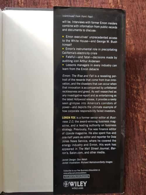 Enron, First Edition by Loren Fox