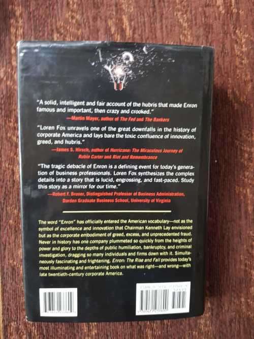 Enron, First Edition by Loren Fox