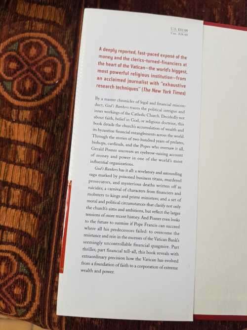 Gods Bankers  First Edition  by Gerald Posner