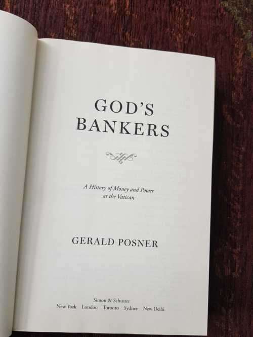Gods Bankers  First Edition  by Gerald Posner