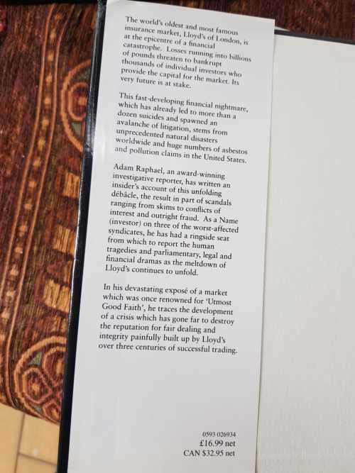 The Ultimate Risk, First Edition by Adam Raphael