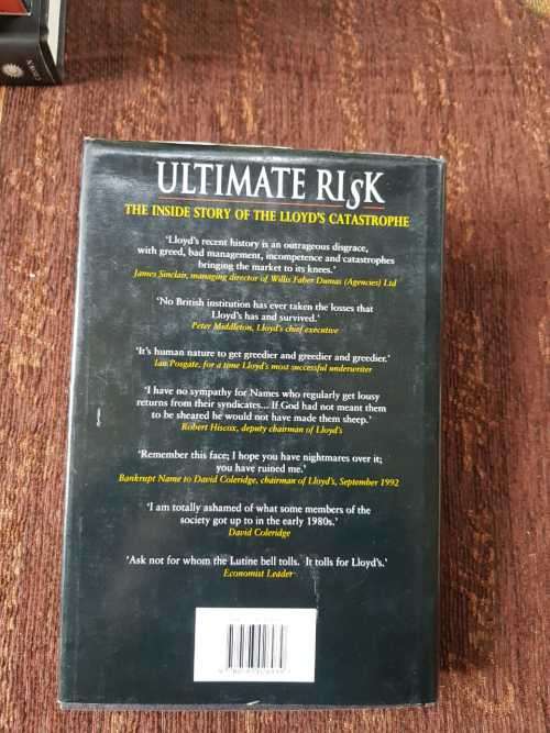 The Ultimate Risk, First Edition by Adam Raphael