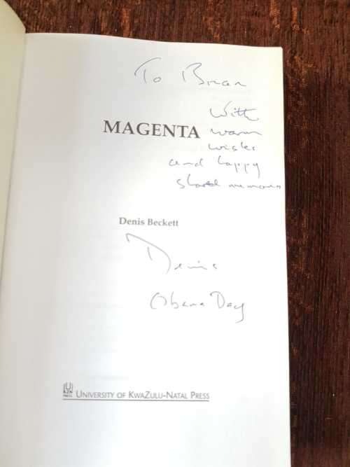 Magenta, SIGNED Seeds of Anger, First Editions, 2 books