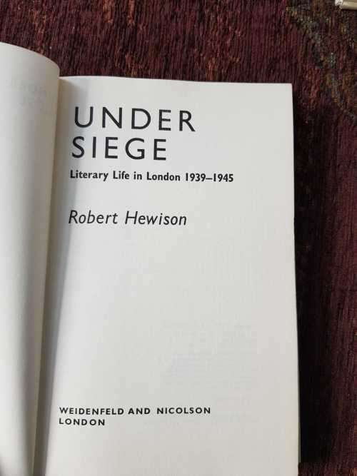 Frank Muir Goes Into AND Under Seige, First Editions, set of two books