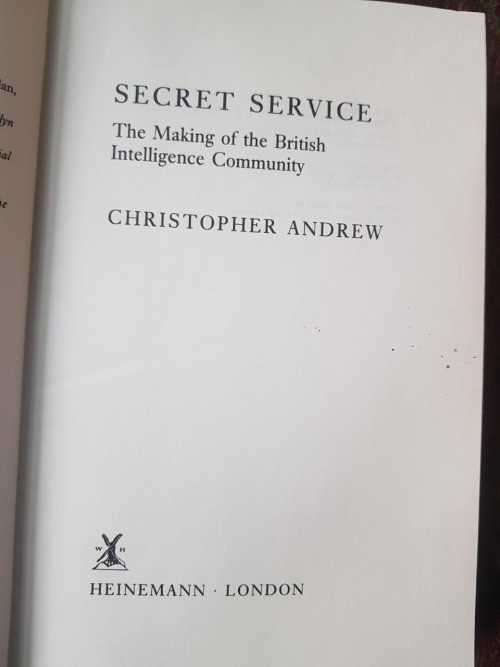 Secret Service, First Edition by Christopher Andrew