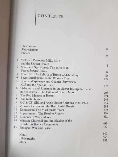 Secret Service, First Edition by Christopher Andrew