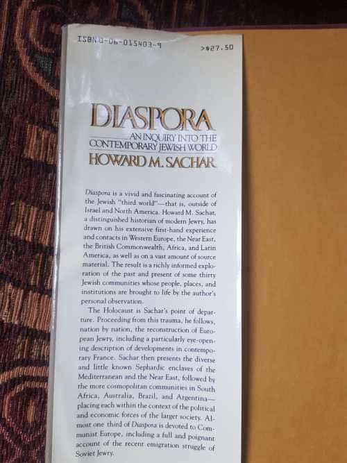 Diaspora, First Edition by Howard M. Sachar