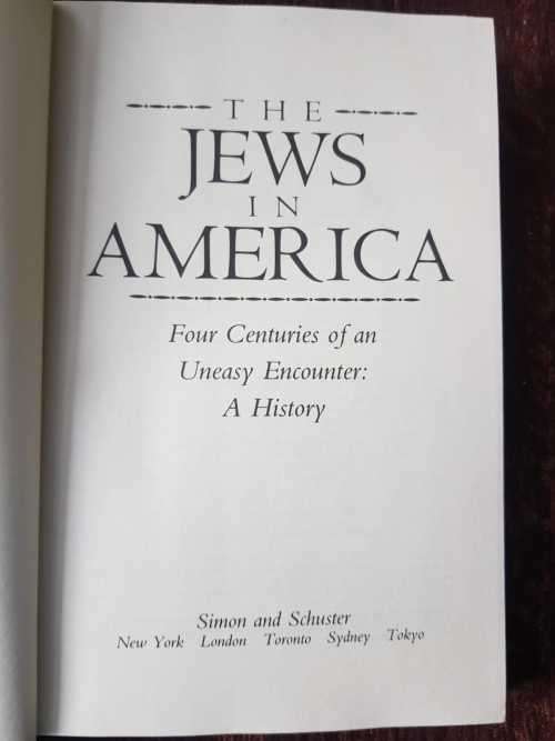 The Jews in America, First Edition by Arthur Hertzberg