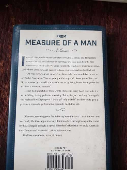 Measure of a Man by Martin Greenfield from Auschwitz survivor