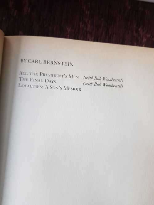 Loyalties, First Edition by Carl Bernstein